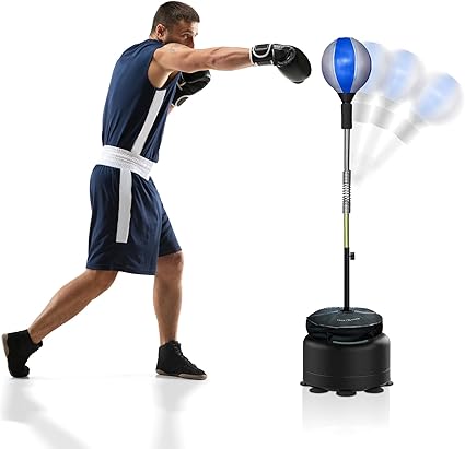 Cobra Reflex Bag, Fast Action Punching Bag with Stand, Adjustable Height Boxing Trainer