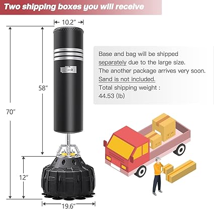 Freestanding Punching Bag, Heavy Boxing Bag